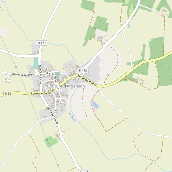 Carte des hotels à Couture-d'Argenson Thumbnail
