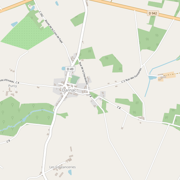 Carte des bedandbreakfast à Darnac Thumbnail