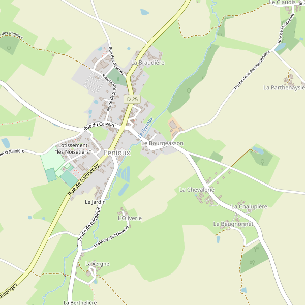 Carte des poissonneries à Fenioux (Deux-Sèvres) Thumbnail