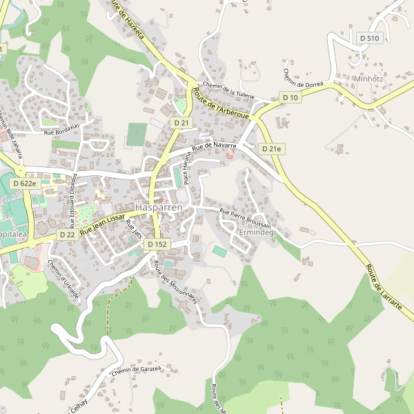 Carte des hotels à Hasparren Thumbnail