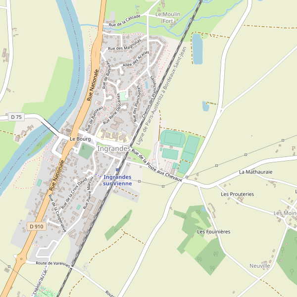 Carte des bedandbreakfast à Ingrandes (Vienne) Thumbnail