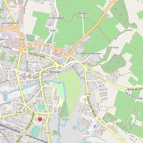 Carte des restaurants à Jonzac Thumbnail