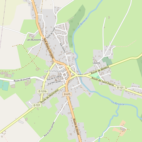 Carte des hotels à La Trimouille Thumbnail