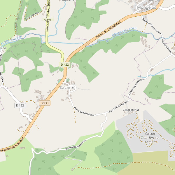 Carte des bedandbreakfast à Lacarre Thumbnail