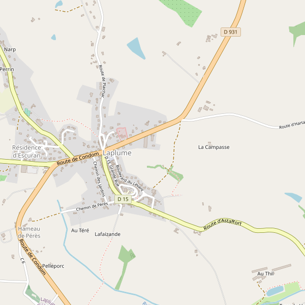 Carte des police à Laplume Thumbnail