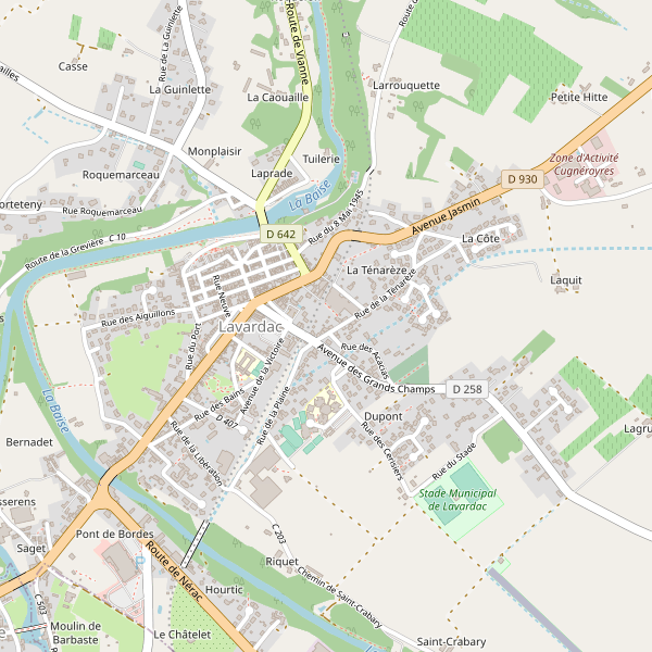 Carte des hotels à Lavardac Thumbnail