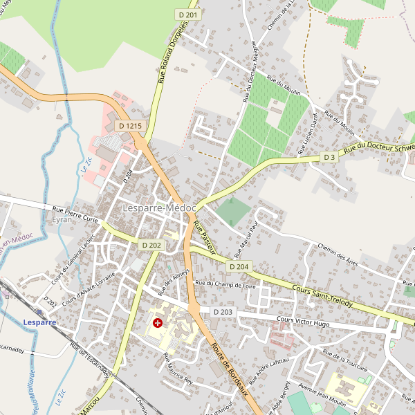 Carte des location-voiture à Lesparre-Médoc Thumbnail