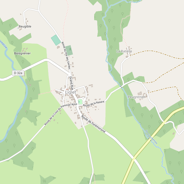 Carte des hotels à Liglet Thumbnail