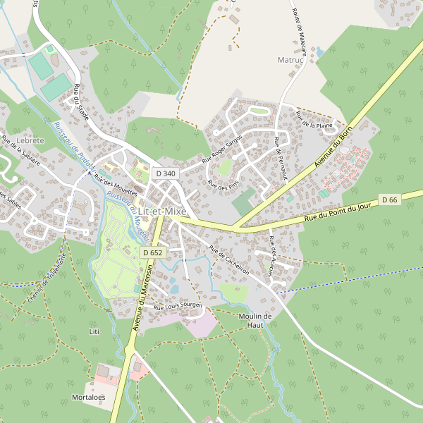 Carte des terminals-ferry à Lit-et-Mixe Thumbnail