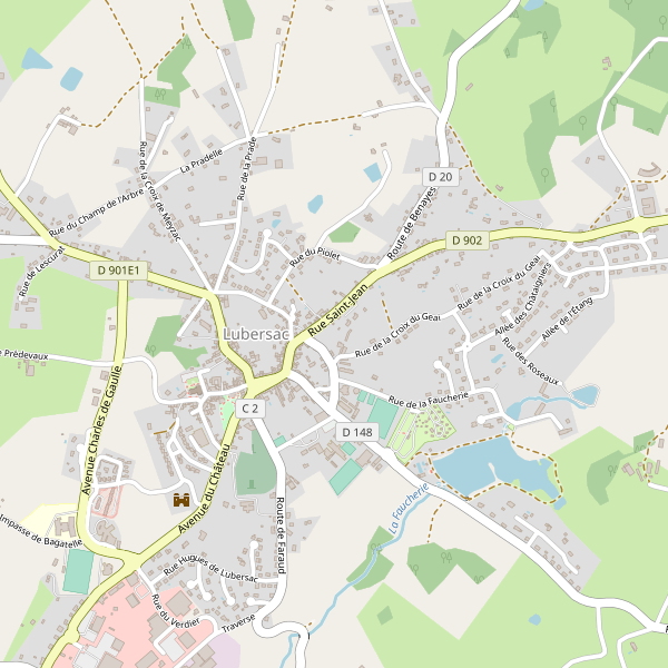 Carte des hotels à Lubersac Thumbnail