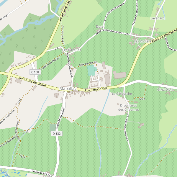 Carte des bureaux-publics à Marcillac (Gironde) Thumbnail