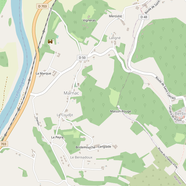 Carte des hotels à Marnac Thumbnail