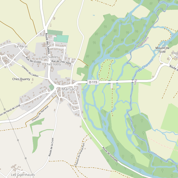 Carte des vetements à Marsac (Charente) Thumbnail