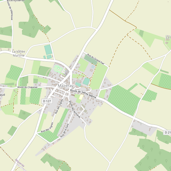 Carte des campings à Mazeray Thumbnail