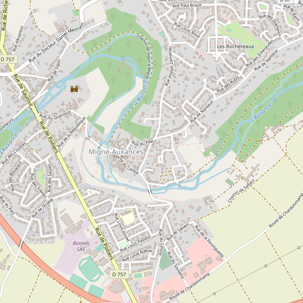 Carte des bureaux-poste à Migné-Auxances Thumbnail