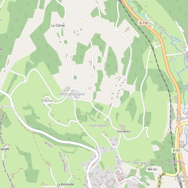 Carte des bedandbreakfast à Monplaisant Thumbnail