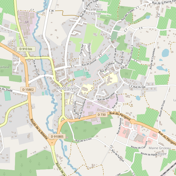 Carte des hotels à Montguyon Thumbnail