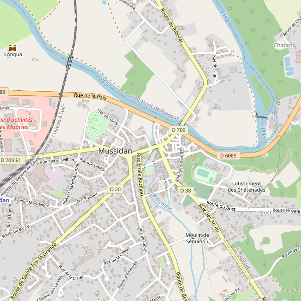 Carte des hotels à Mussidan Thumbnail