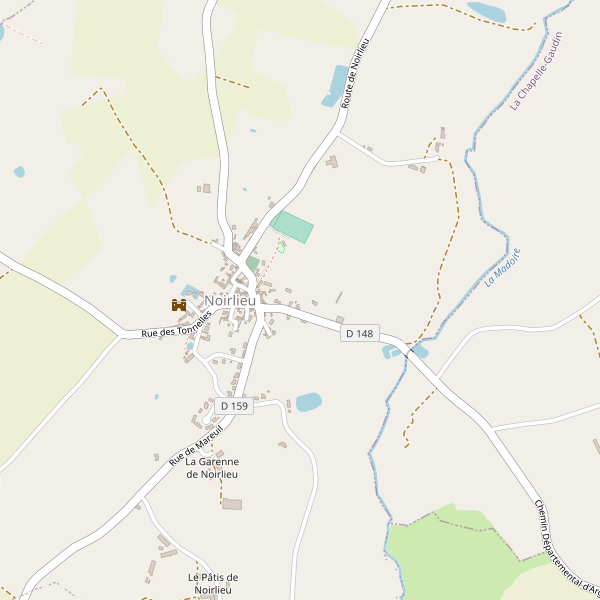 Carte des gares à Noirlieu (Deux-Sèvres) Thumbnail