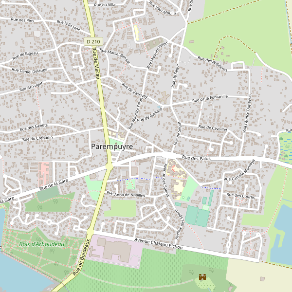 Carte des hotels à Parempuyre Thumbnail