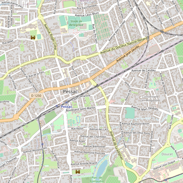 Carte des hopitaux à Pessac Thumbnail
