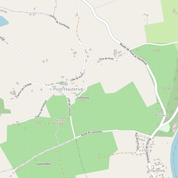 Carte des location-voiture à Pinel-Hauterive Thumbnail