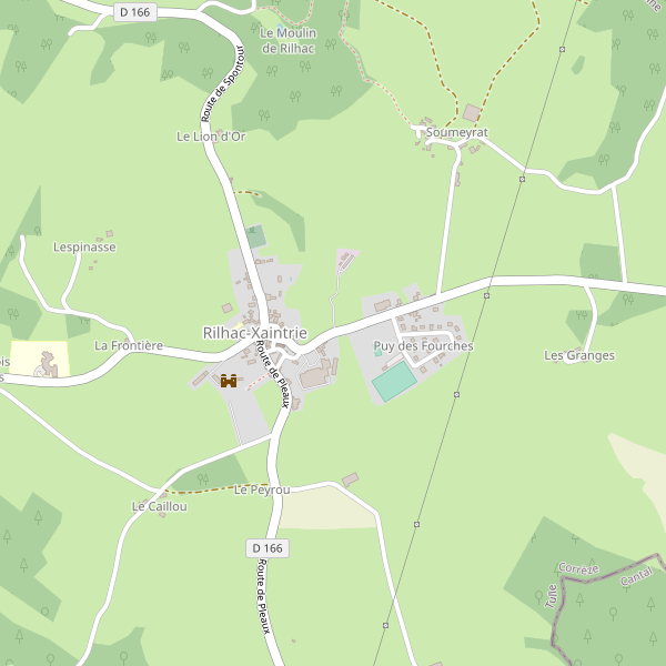 Carte des boucheries à Rilhac-Xaintrie Thumbnail