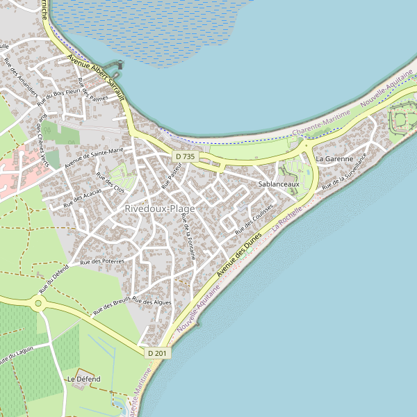 Carte des hotels à Rivedoux-Plage Thumbnail