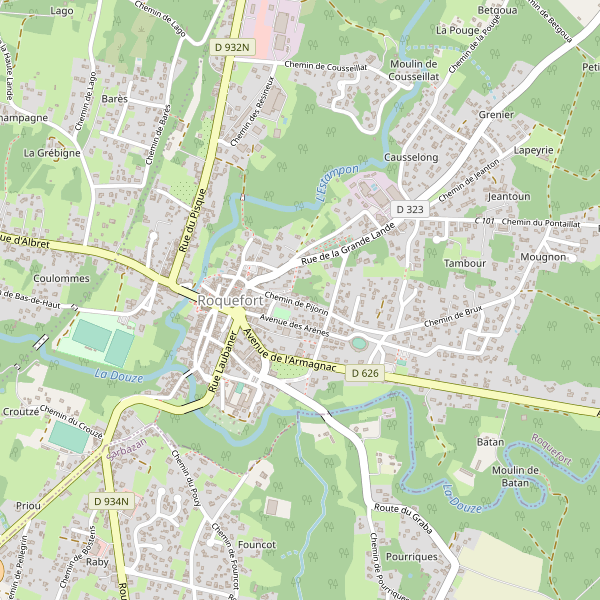 Carte des vetements à Roquefort (Landes) Thumbnail