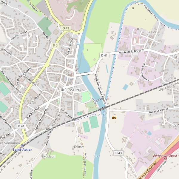 Carte des bureaux-poste à Saint-Astier (Dordogne) Thumbnail