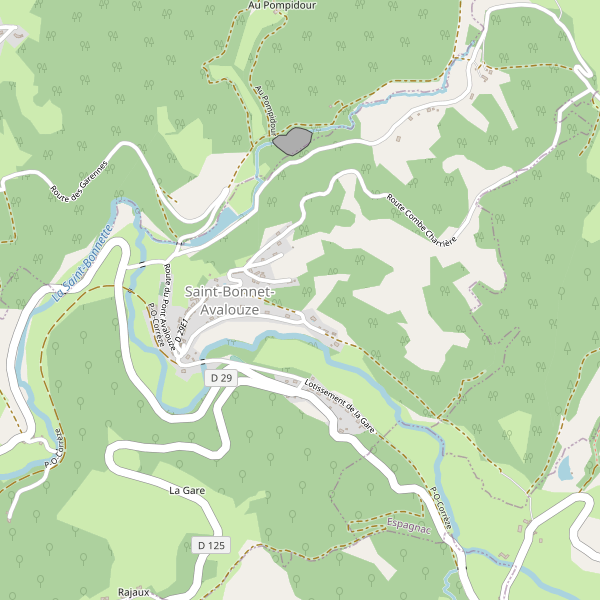 Plan de Saint-Bonnet-Avalouze Thumbnail