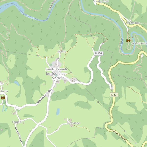 Carte des journaux à Saint-Bonnet-les-Tours-de-Merle Thumbnail