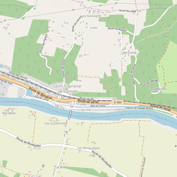Carte des location-voiture à Saint-Capraise-de-Lalinde Thumbnail