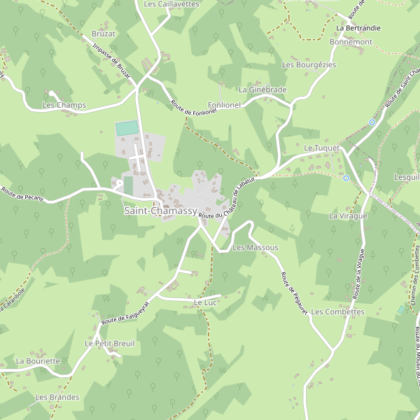 Carte des bedandbreakfast à Saint-Chamassy Thumbnail