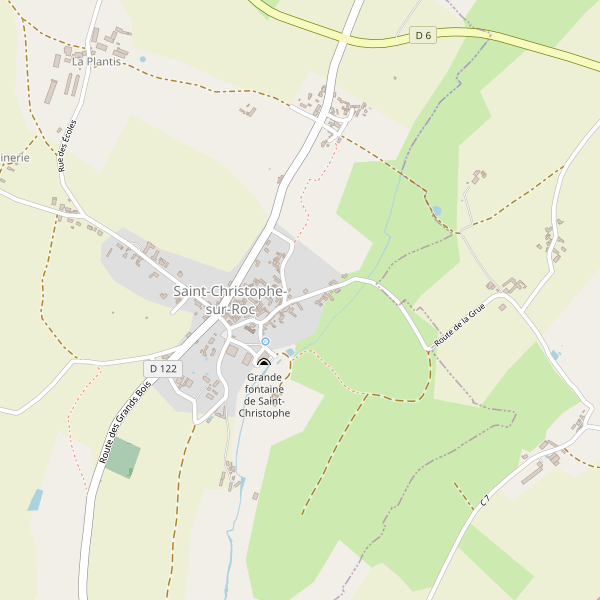 Carte des location-voiture à Saint-Christophe-sur-Roc Thumbnail