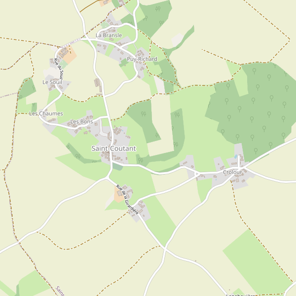 Carte des bureaux-poste à Saint-Coutant (Deux-Sèvres) Thumbnail