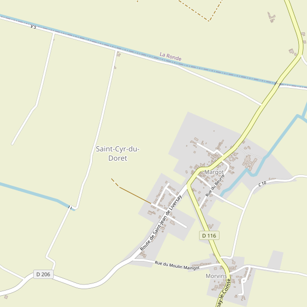 Carte des hotels à Saint-Cyr-du-Doret Thumbnail