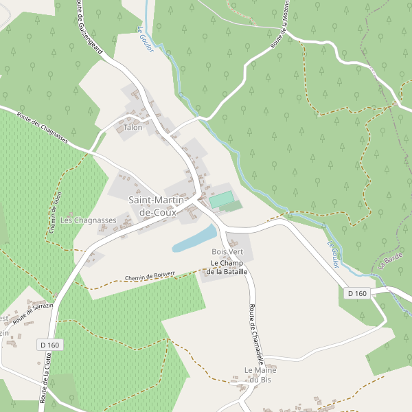 Carte des hotels à Saint-Martin-de-Coux Thumbnail