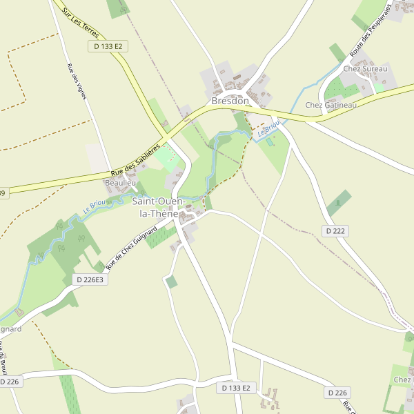 Carte des location-voiture à Saint-Ouen-la-Thène Thumbnail
