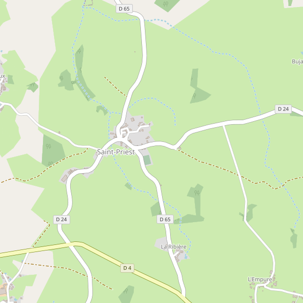 Carte des boulangeries à Saint-Priest (Creuse) Thumbnail