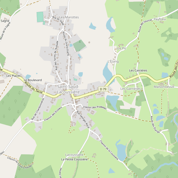 Plan de Saint-Saud-Lacoussière Thumbnail