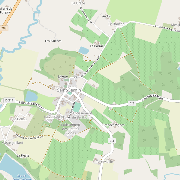 Carte des boulangeries à Saint-Sernin (Lot-et-Garonne) Thumbnail