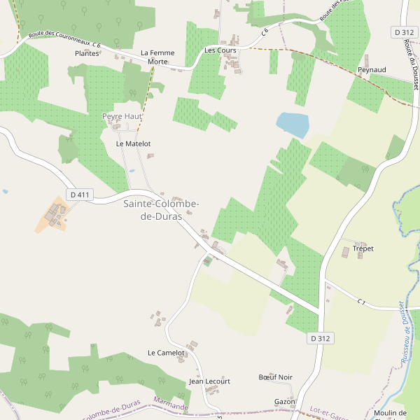 Carte des restaurants à Sainte-Colombe-de-Duras Thumbnail