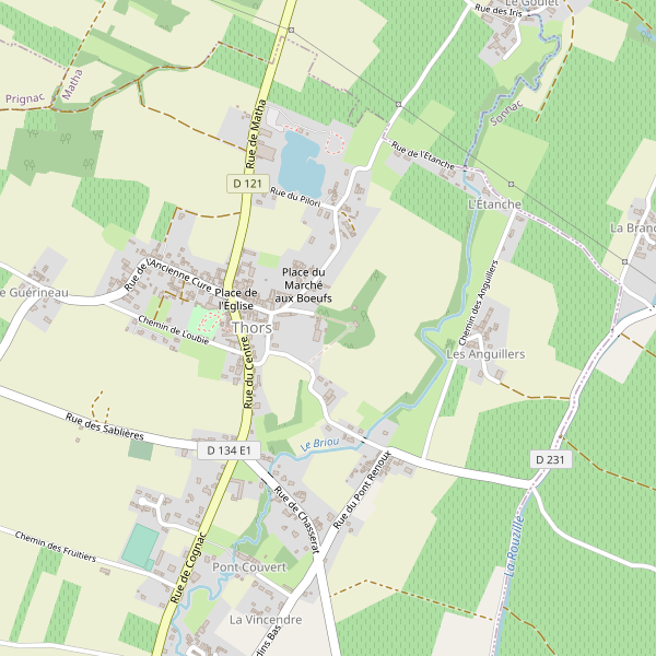 Carte des attractions à Thors (Charente-Maritime) Thumbnail