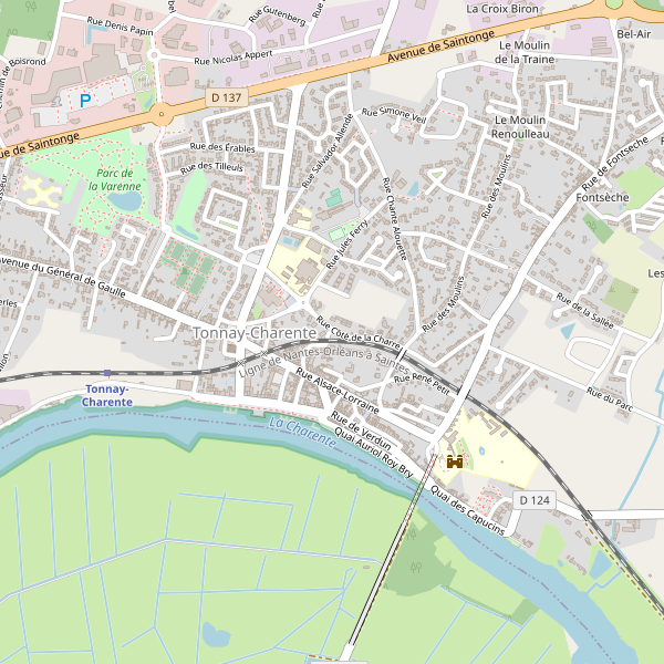 Carte des hotels à Tonnay-Charente Thumbnail