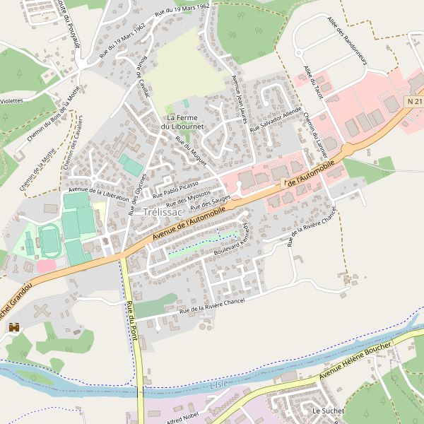 Carte des bibliotheques à Trélissac Thumbnail