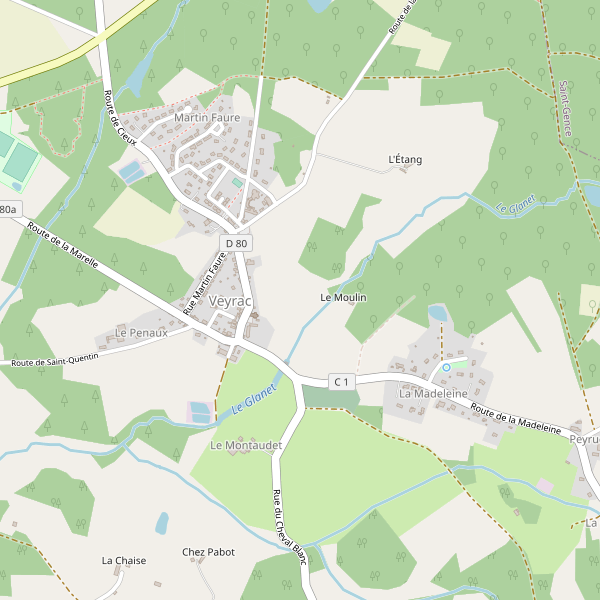 Carte des hotels à Veyrac Thumbnail