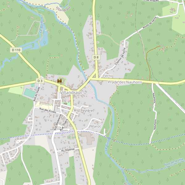 Carte des terminals-ferry à Villandraut Thumbnail