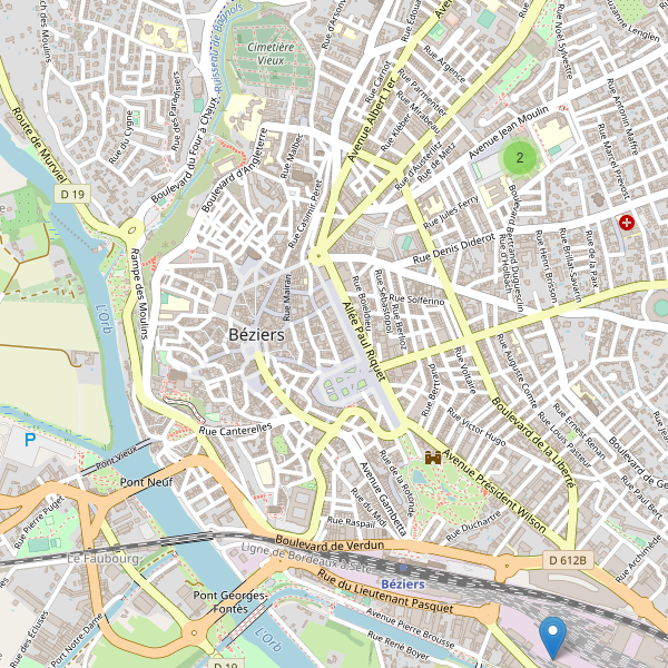 Carte des bibliotheques à Béziers Thumbnail