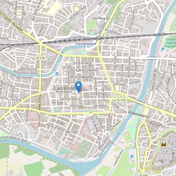 Carte des bibliotheques à Carcassonne Thumbnail